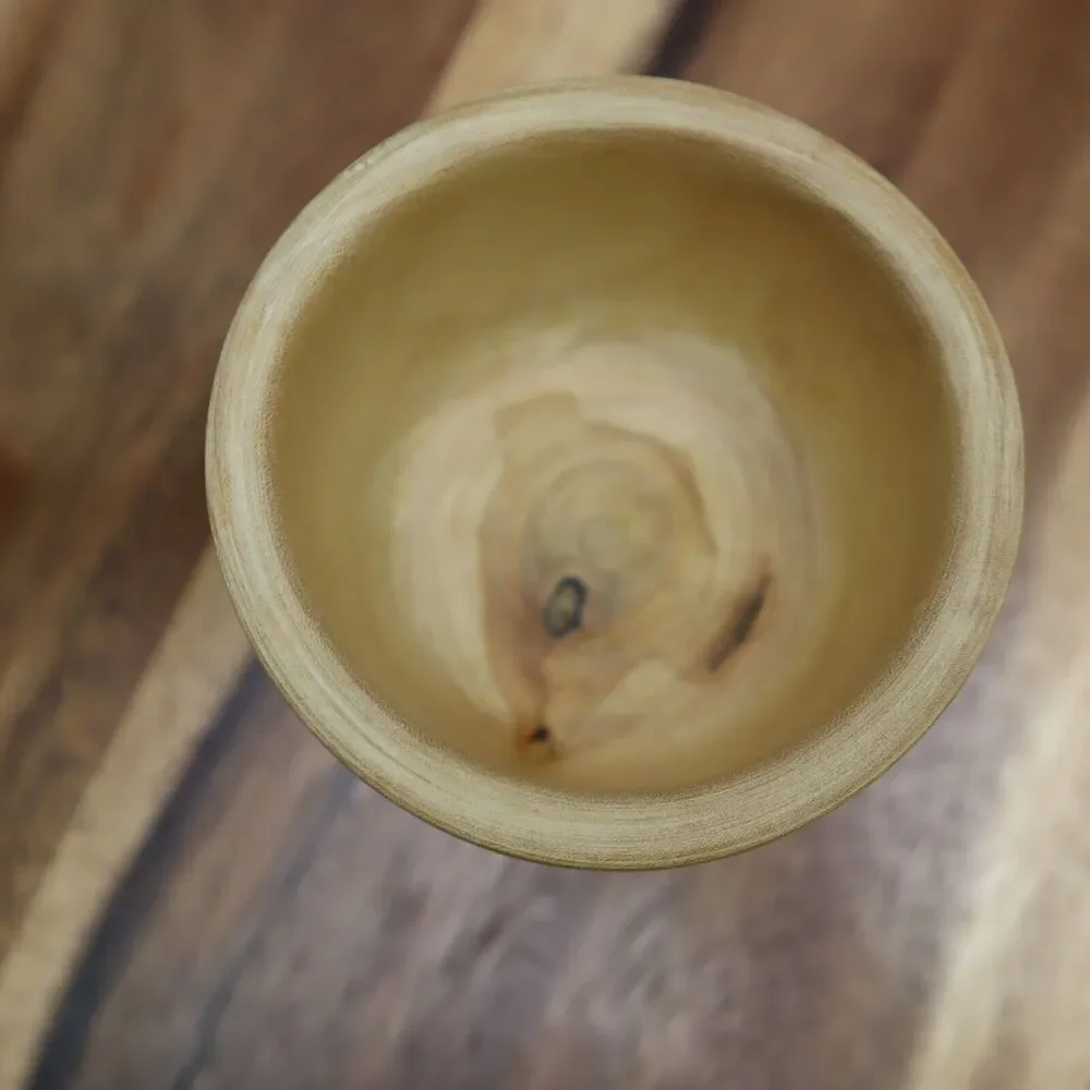 Mortar and Pestle Wooden Medium 5in Tall 3in Bowl Diameter